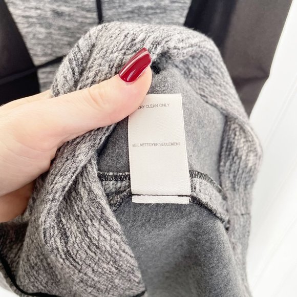 Rebecca Taylor Melange Knit Dress Grey Black Medium - Picture 6 of 9